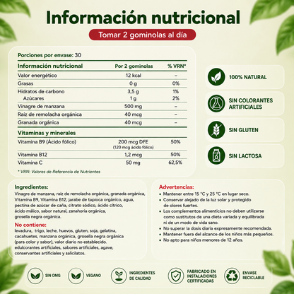 Dile Adiós a la Hinchazón y Recupera tu Digestión con "Gominolas de Vinagre de Manzana"
